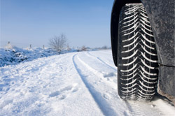 car driving in winter